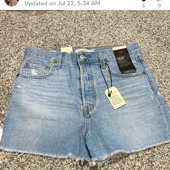 Levi’s ribcage shorts size 29 - Picture 1 of 4